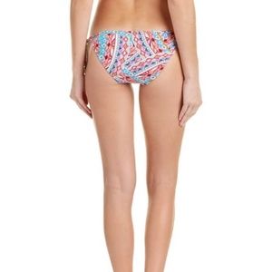 🌞 Kensie Mosaic Side Tie Bottom - Coral Combo